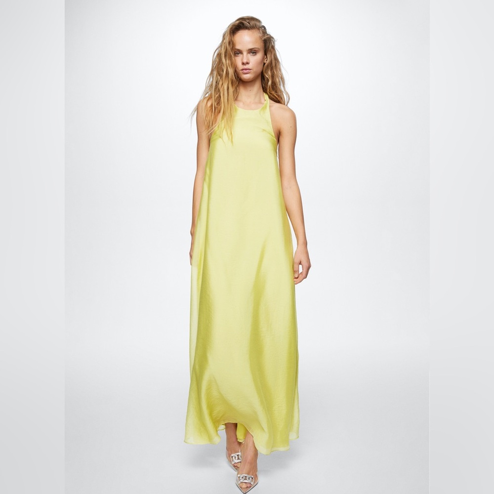 NWT MANGO BACK BOW DRESS